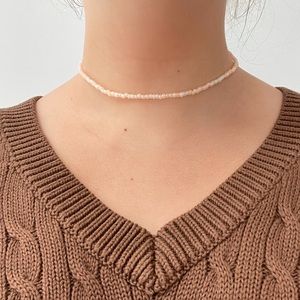 ✨Peach cobbler glass bead necklace✨